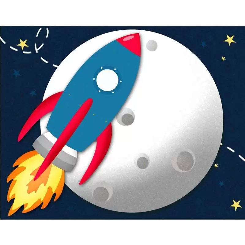 Segnaposto space party 9 pz