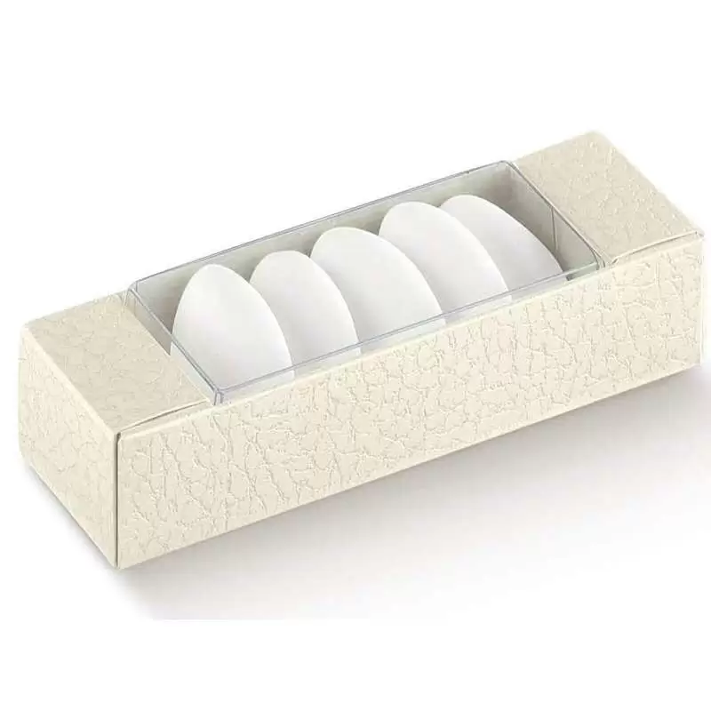 Astuccio pvc effetto pelle bianco