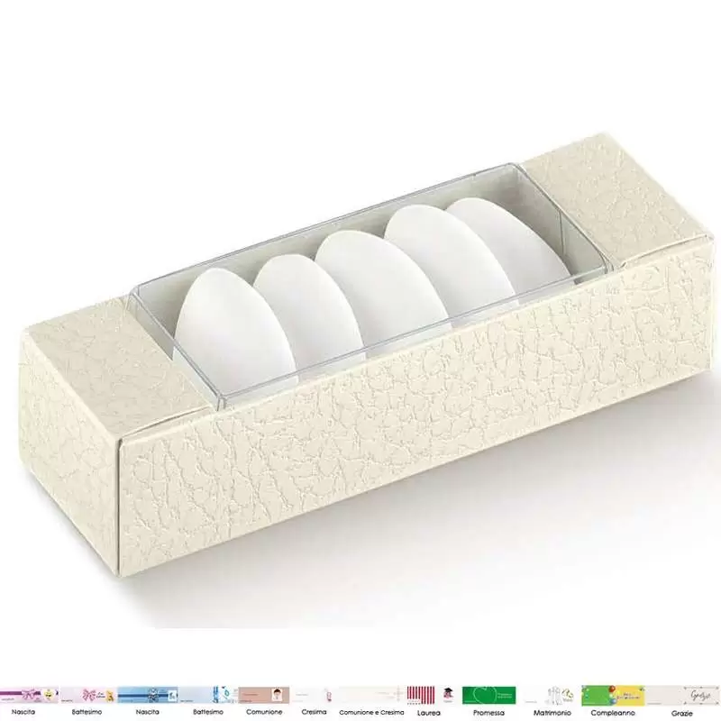 Astuccio pvc effetto pelle bianco