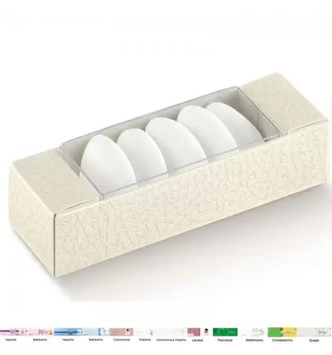 Astuccio pvc effetto pelle bianco