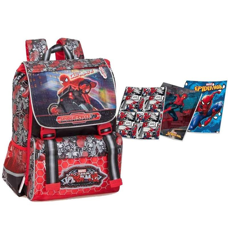 Spiderman Zaino Scuola Elementare Estensibile Super Eroe Marvel