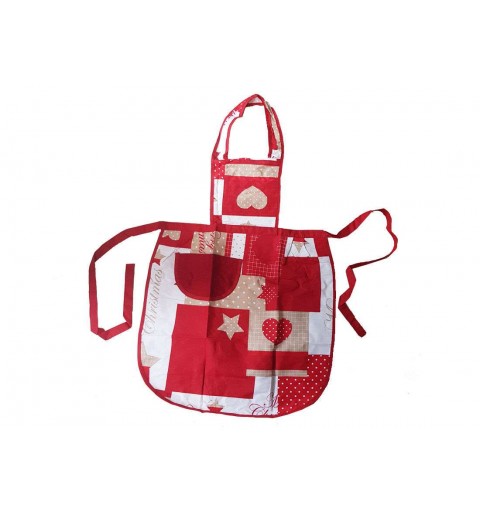 Set regalo per cucina natalizio grembiule e guanto