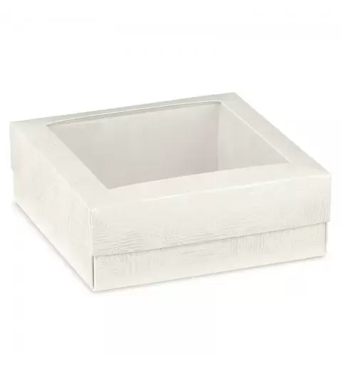 Scatola portaconfetti quadrata con coperchio