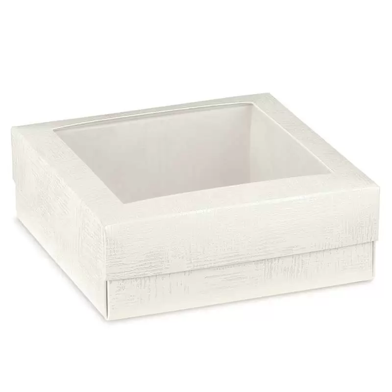 Scatola portaconfetti quadrata con coperchio