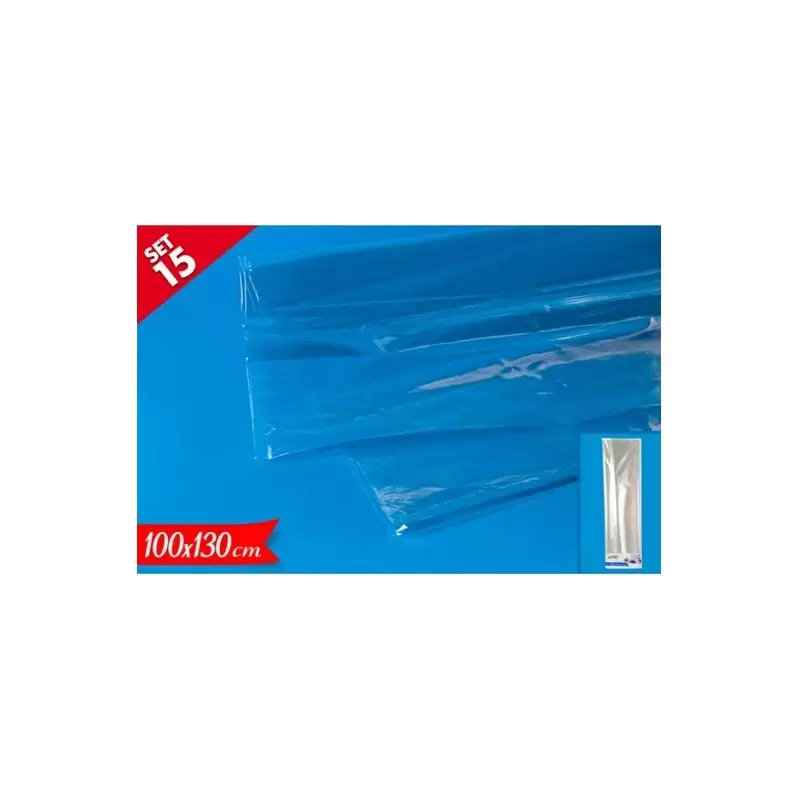 15 FOGLI IN CELLOPHANE PER CONFEZIONE CESTI NATALIZI 572421