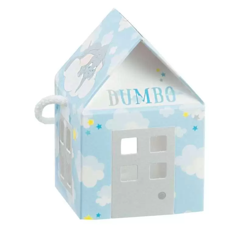 Scatolina casetta Dumbo celeste