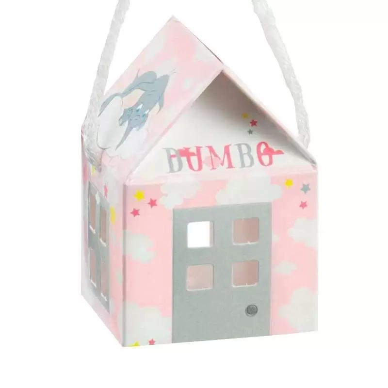 Scatolina casetta Dumbo Disney rosa