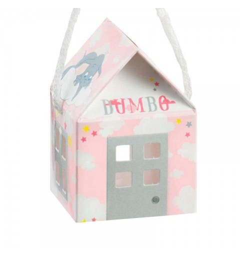 Scatolina casetta Dumbo Disney rosa