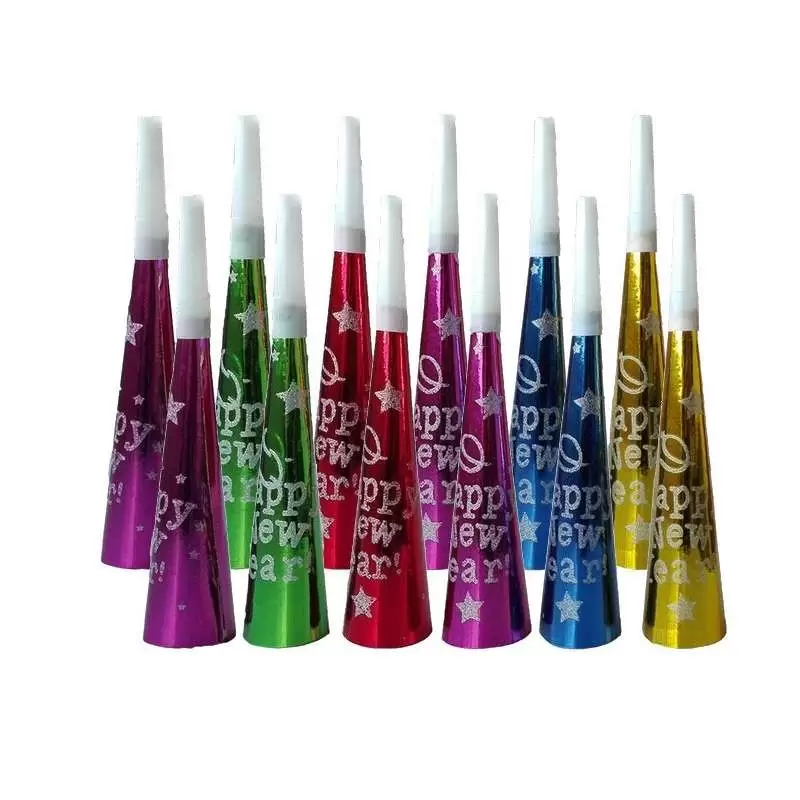Trombette multicolor happy new year