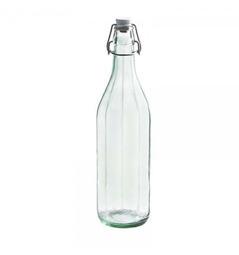Bottiglia di vetro da 1 litro con tappo ermetico