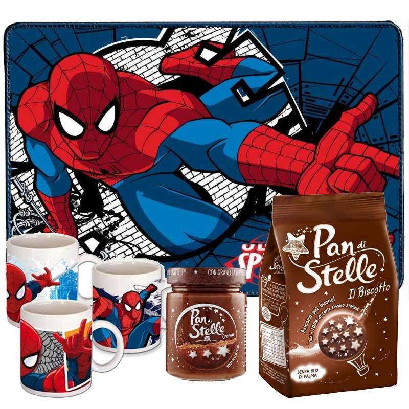 Set colazione Spiderman pan di stelle