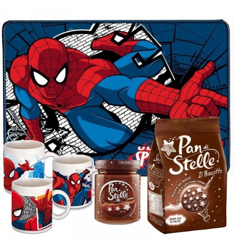 Set colazione Spiderman pan di stelle