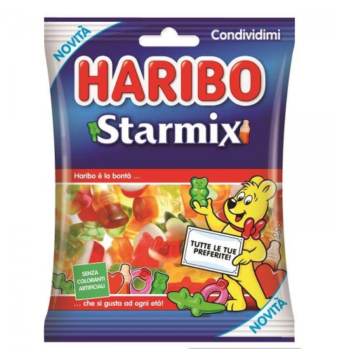 Haribo starmix caramelle gommose al gusto frutta di forme diverse