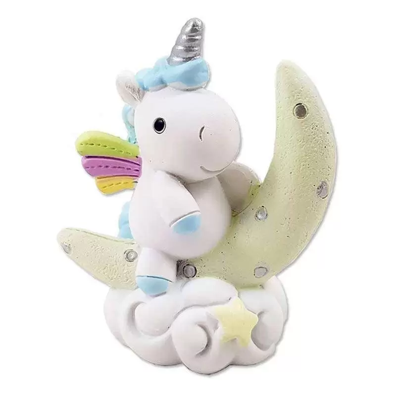 6 unicorni celesti sulla luna, oggettini bomboniera a tema fantasy