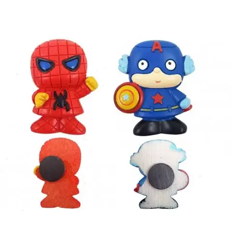 Magnete super eroe di resina, bomboniere Marvel per bambini
