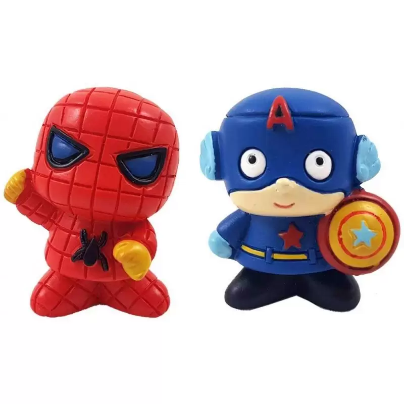 12 statuine Marvel di resina per bomboniere
