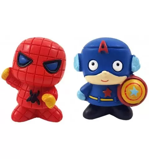 12 statuine Marvel di resina per bomboniere