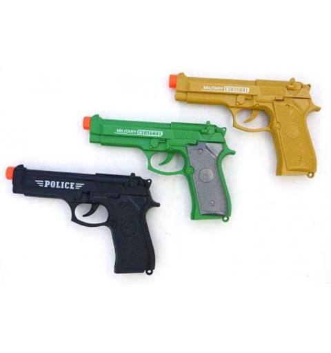 Pistola colorata di plastica giocattolo