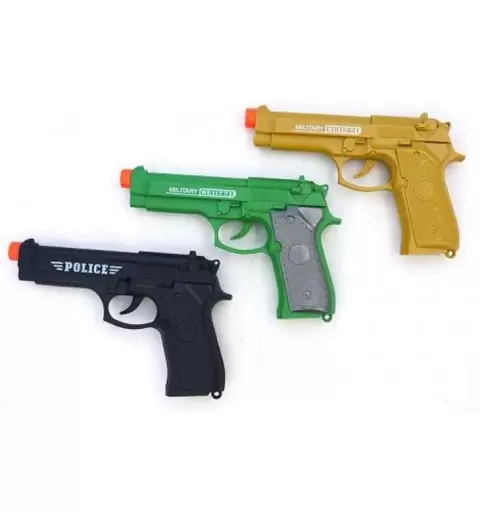 Pistola colorata di plastica giocattolo