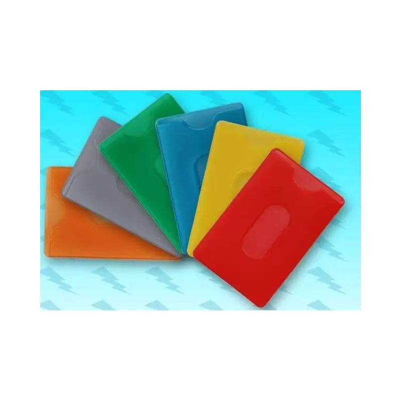 Porta carte di plastica morbida in colori assortiti