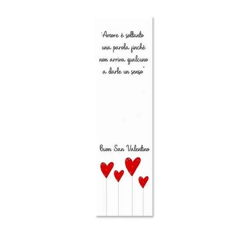 Segnaposto romantico San Valentino di cartoncino