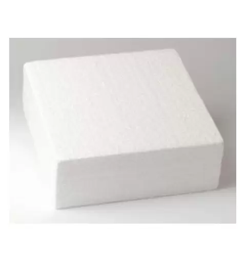 Base quadrata di polistirolo per torte decorative