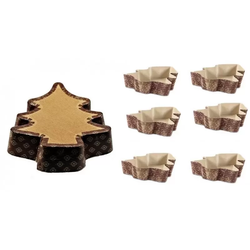Stampo mini panettone a forma di alberello di Natale