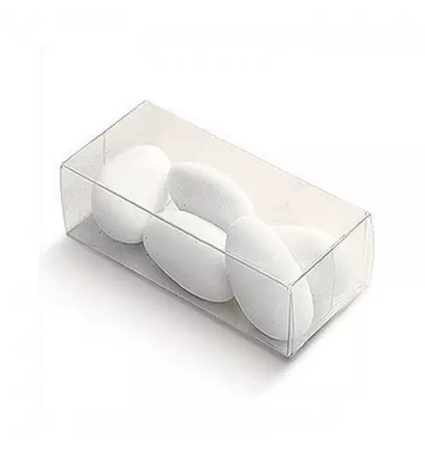 Scatolina portaconfetti in plastica trasparente