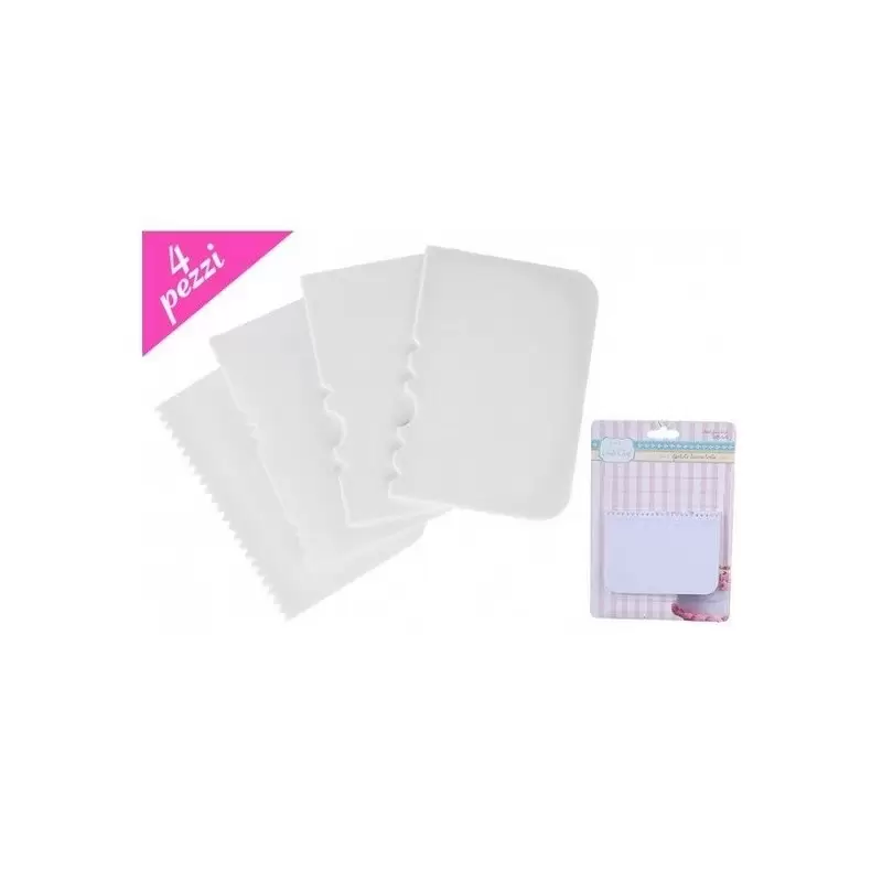 704049 4 SPATOLE PER DECORAZIONE TORTA DECORA