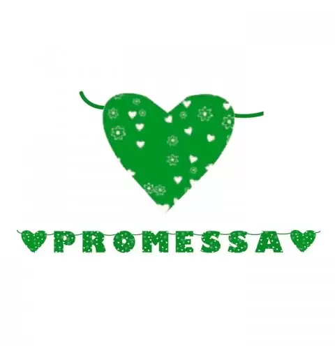 60194 FESTONE AUGURALE PER FESTA PROMESSA MATRIMONIO ADDOBBO 