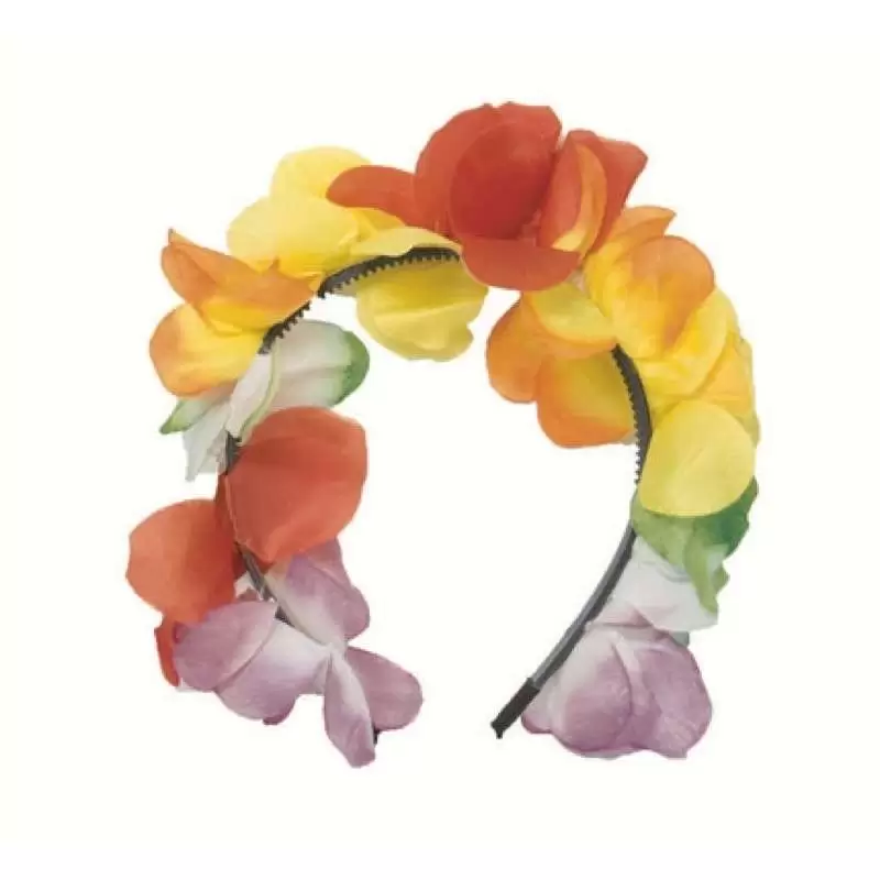 Tiara fiori colorati, cerchietto flower
