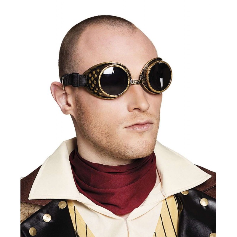Occhiali steampunk con led inclusi adulto: Accessori,e vestiti di carnevale  online - Vegaoo