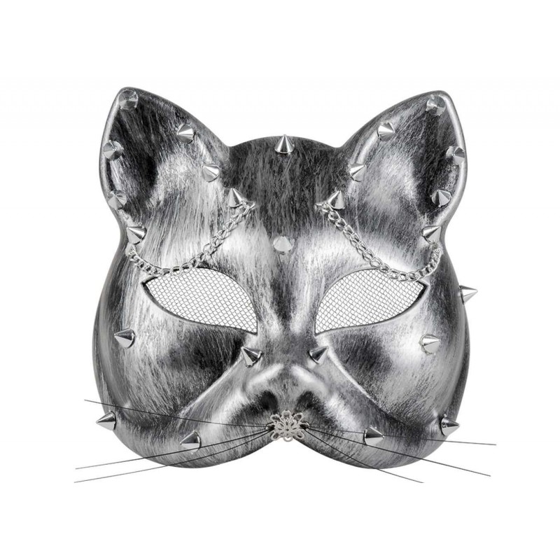 Maschera gatto roboto per travestimenti steampunk