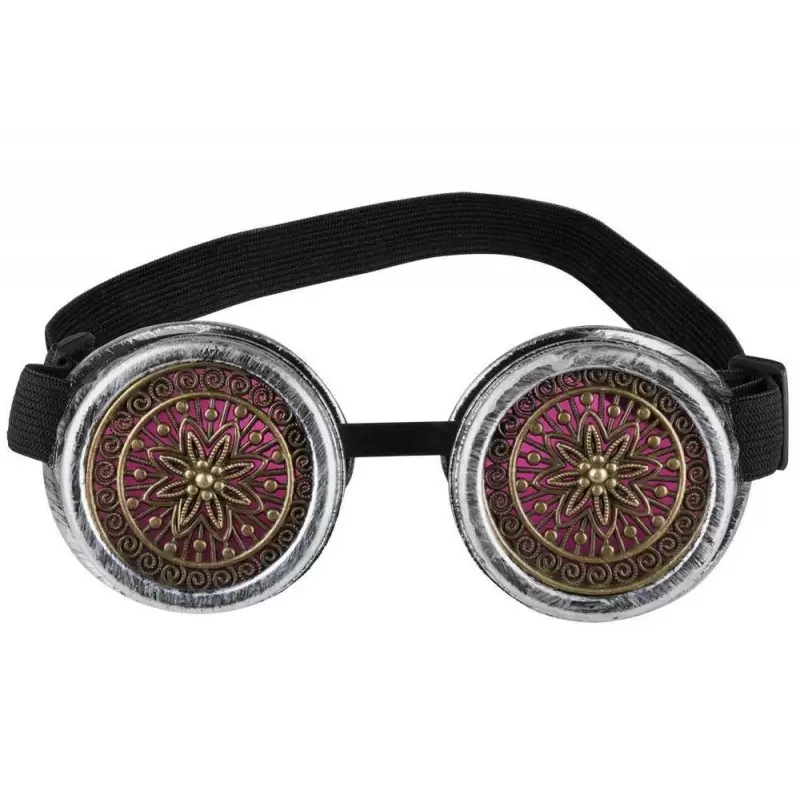 Occhiali steampunk vintage con rosoni