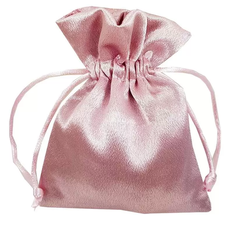 Sacchetto rosa di raso saiten