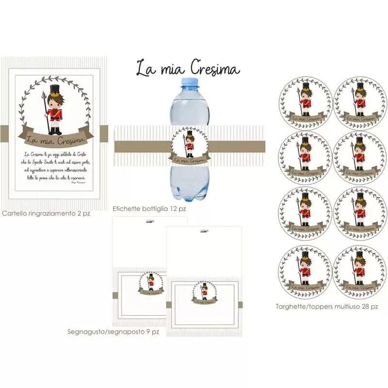 Festa di carta per la Cresima, soldati di Dio