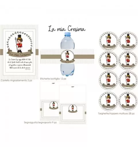 Festa di carta per la Cresima, soldati di Dio