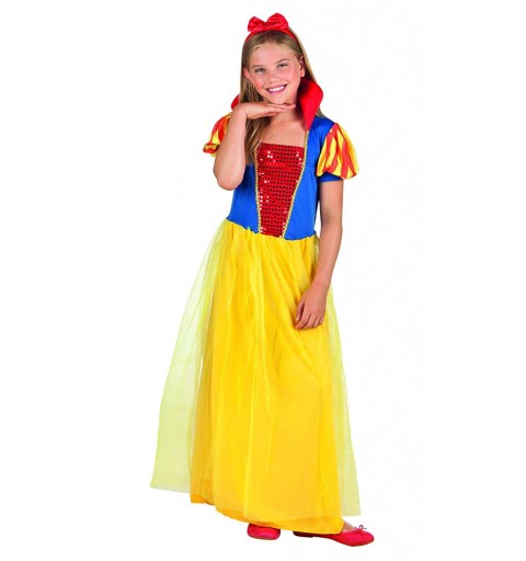 Vestito Biancaneve per una bambina di 7-9 anni per Carnevale