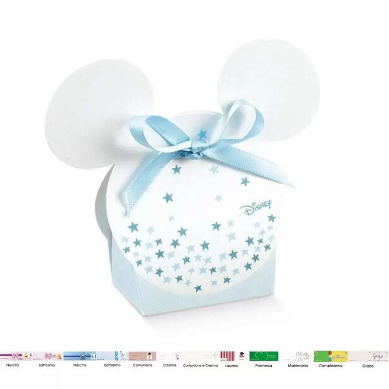 Scatoline Topolino e Michey's stars portaconfetti - 20 pz