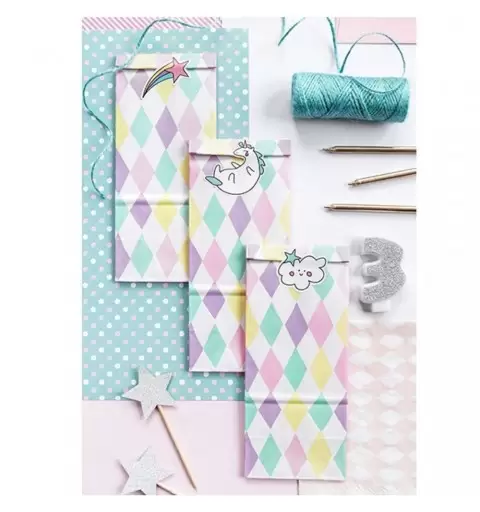 BUSTINE UNICORNO PER GADGET - UNICORN PARTY