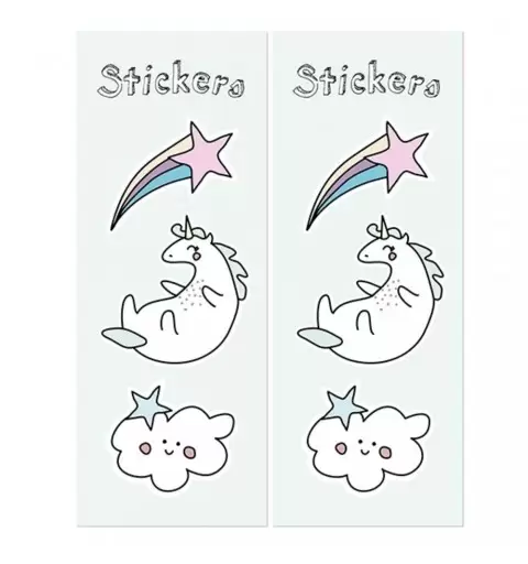 BUSTINE UNICORNO PER GADGET - UNICORN PARTY