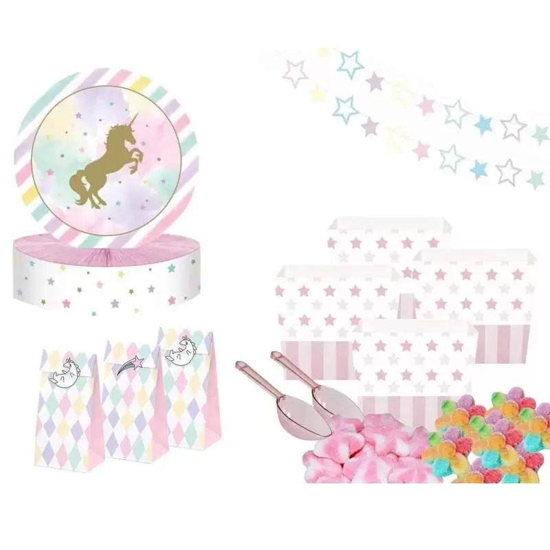 Sweet table a tema unicorno