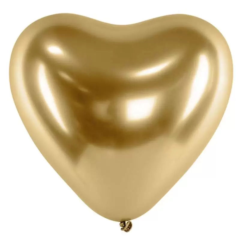Palloncini a forma di cuore oro glossy