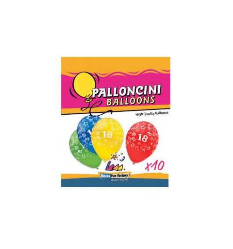 Palloncini 18 anni globo colorati