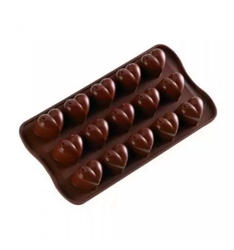70237 STAMPO CIOCCOLATINI CUORE IN SILICONE 
