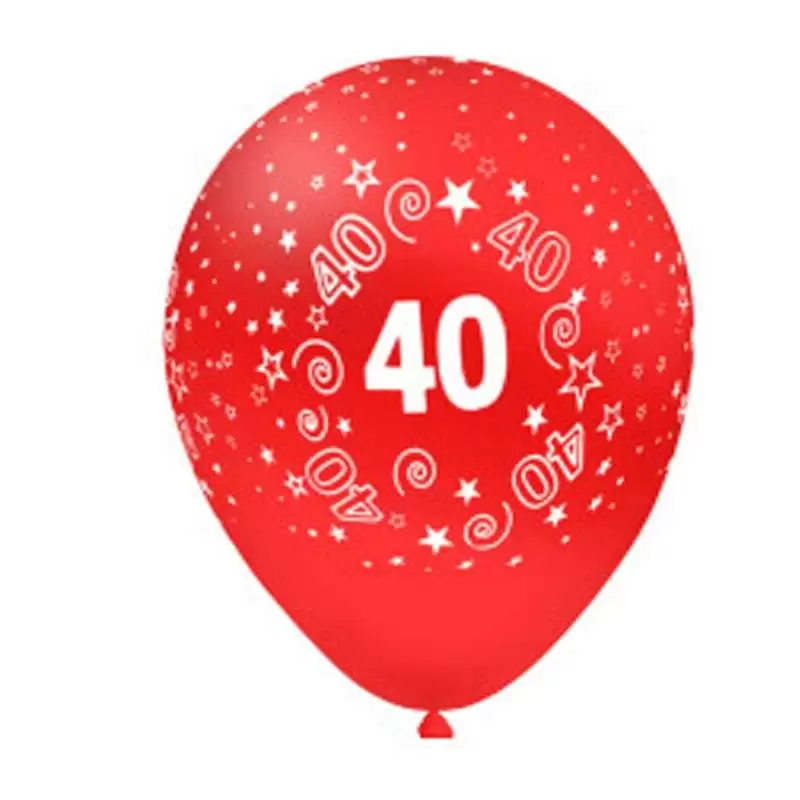 Palloncini 40 anni in lattice colorati