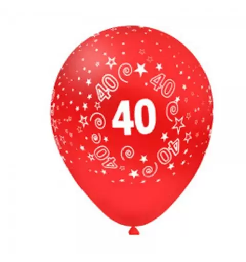 Palloncini 40 anni in lattice colorati