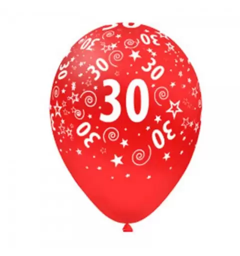 Palloncini 30 anni mix colori