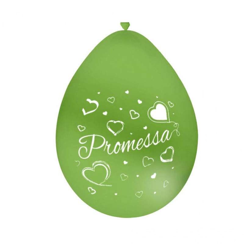 Palloncini verdi Promessa di matrimonio
