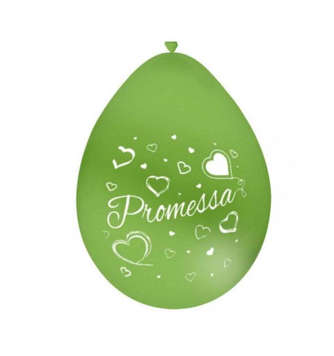 Palloncini verdi Promessa di matrimonio